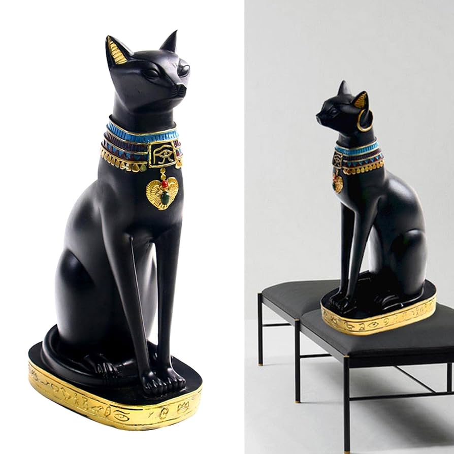 Amazon.co.jp: Toysmith 猫の置物像装飾女神バステト化身猫神