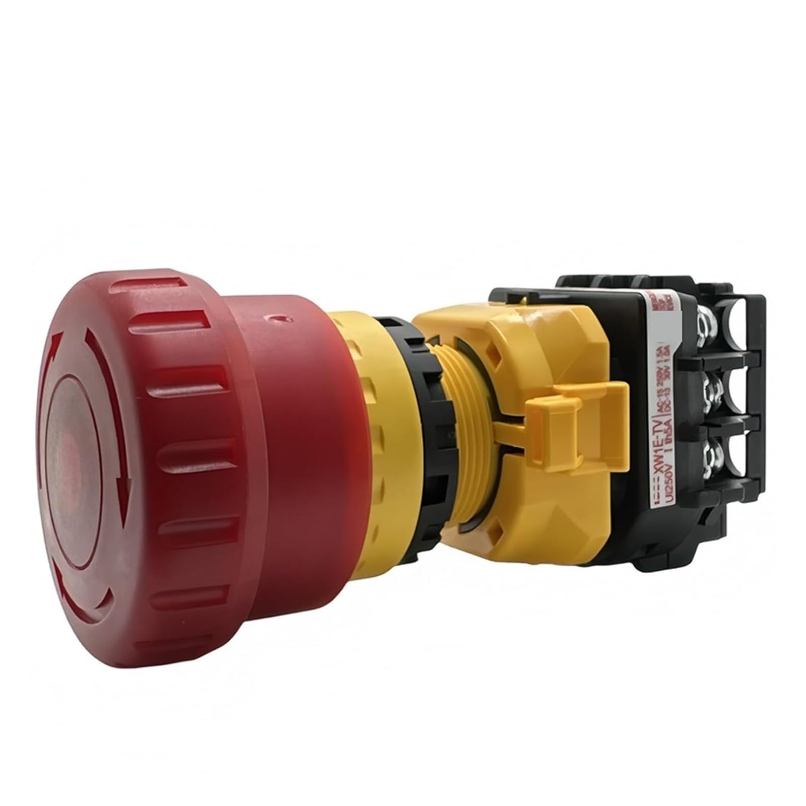 Interruttore di arresto emergenza serie Red Mushroom XW1E-TV for avvio e rapidi macchinari, apparecchiature elettriche for uso industriale .0120