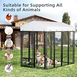 Large-Outdoor-Dog-Kennel-Welded-Wire-Dog-Enclosures-for-Outside-Heavy-Duty-Outdoor-Dog-Cage-with-Waterproof-and-Sunproof-Top-Cover-and-Safety-Lock-for-Outdoor-Use-65L-x-35W-x-59H - Cucciolini Doodles   Large-Outdoor-Dog-Kennel-Welded-Wire-Dog-Enclosures-for-Outside-Heavy-Duty-Outdoor-Dog-Cage-with-Waterproof-and-Sunproof-Top-Cover-and-Safety-Lock-for-Outdoor-Use-65L-x-35W-x-59H