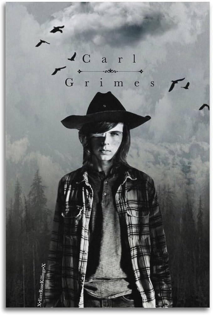 YONGXINFA Carl Grimes Walking Dead Poster Canvas Art Wall