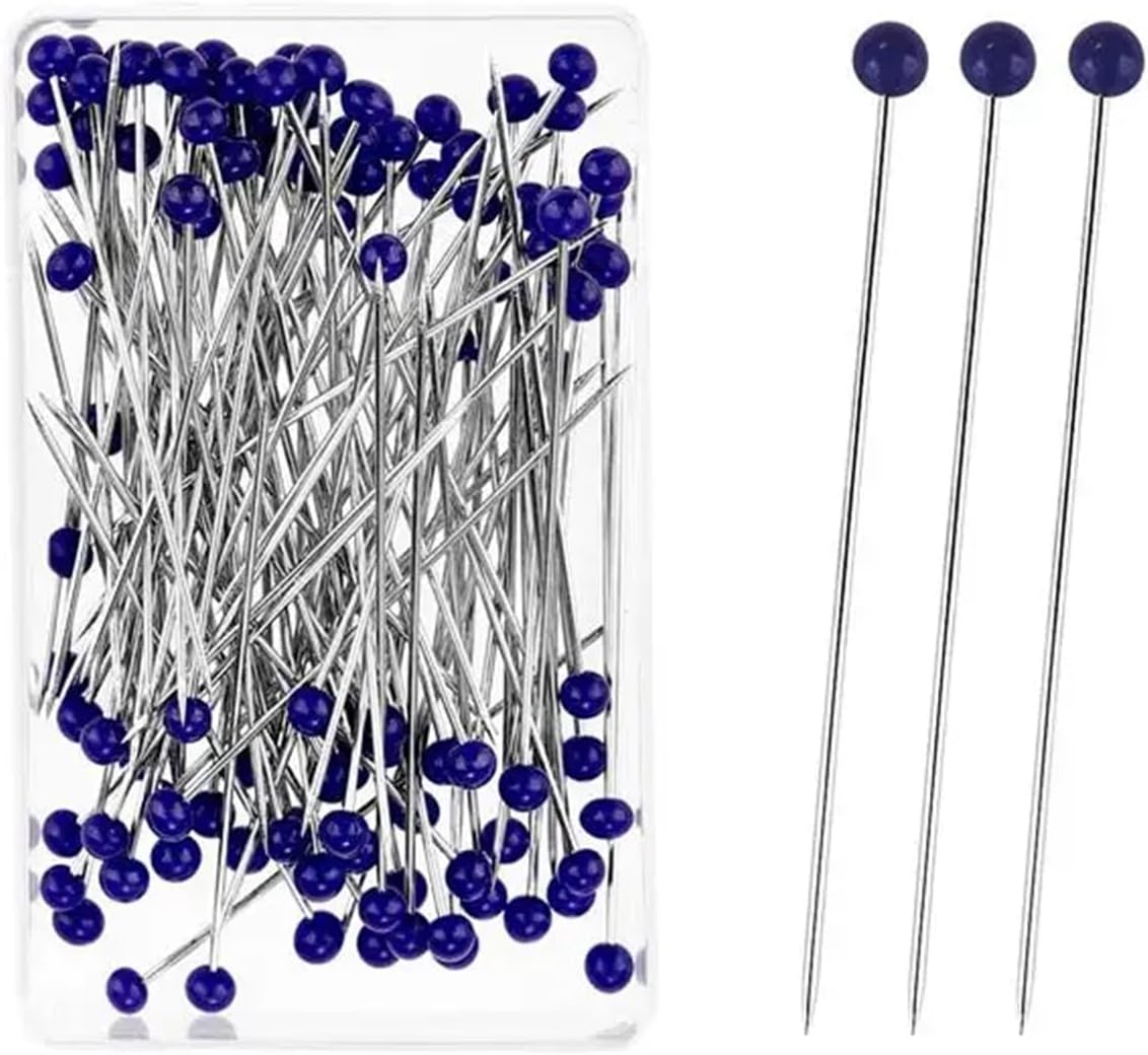 Round Head Sewing Pins 1000Pcs Color Round Head Sewing Pins 38mm Glass Ball Positioning DIY Dressmaking Jewelry Accessories(ColorF)