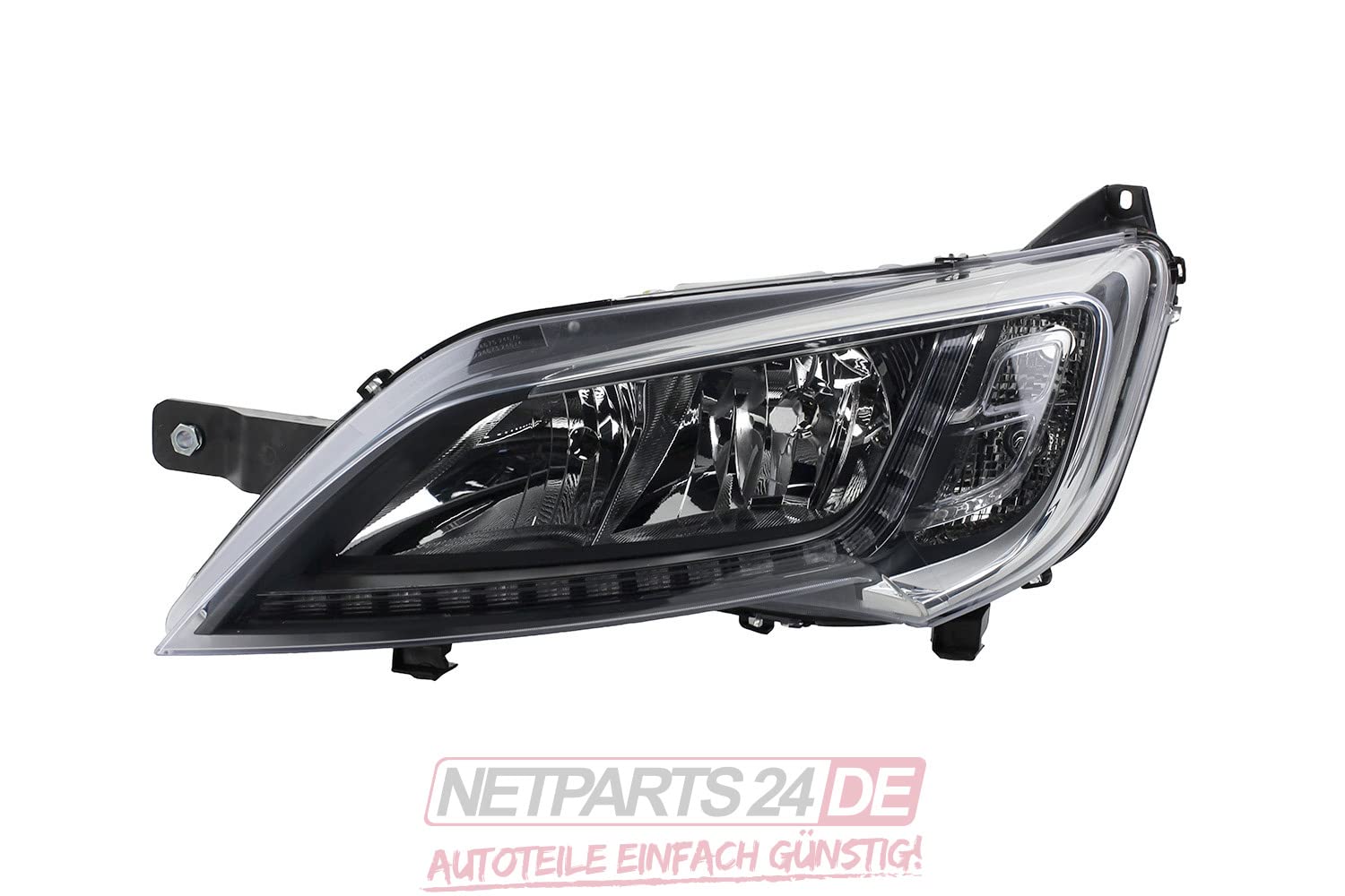 Johns, Faro adatto per Peugeot Boxer III cromato LED sinistro e destro + luminoso.