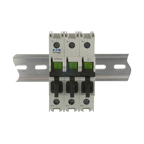 Cooper Bussmann/Eaton Electric CCP2-2-30CC - Bloque de fusibles seguro para los dedos con interruptor de desconexión, se adapta a tipo fusible clase