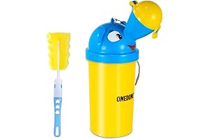 ONEDONE Portable Urinal Fits Kids, 17 Oz Capacity Pee Bottle with Clean...