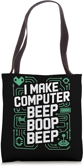 I Make Computer Beep Boop Beep Network Engineer Tote Bag