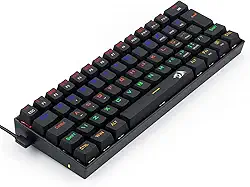 TECLADO GAMER MECANICO LAKSHMI RAINBOW PRETO SWITCH PRETO ABNT2 SWITCH BLACK