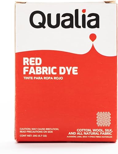 Vista 18 de Tinte textil en polvo multiusos Qualia, tinte fácil de usar para telas naturales: algodón, lana, seda, madera y lino, colores ultra concentrados