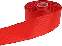 Vista 30 de Cinta de grogrén sólido de 25 yardas cada rollo, borde tejido 100% poliéster (3/4 pulgadas, verde)