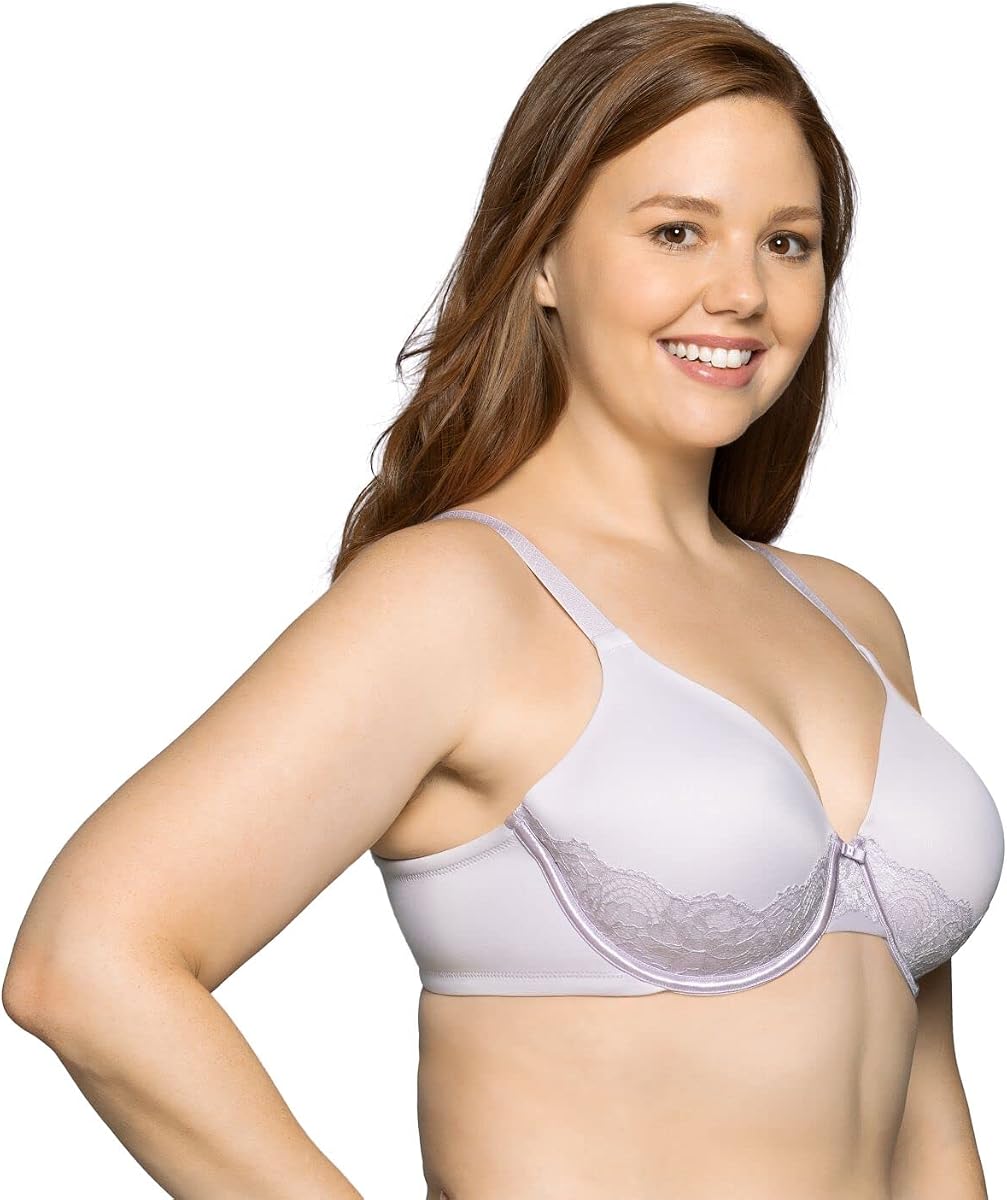 Vanity Fair Sujetador con aros y figura completa de encaje en la espalda de belleza para mujer, 38DD