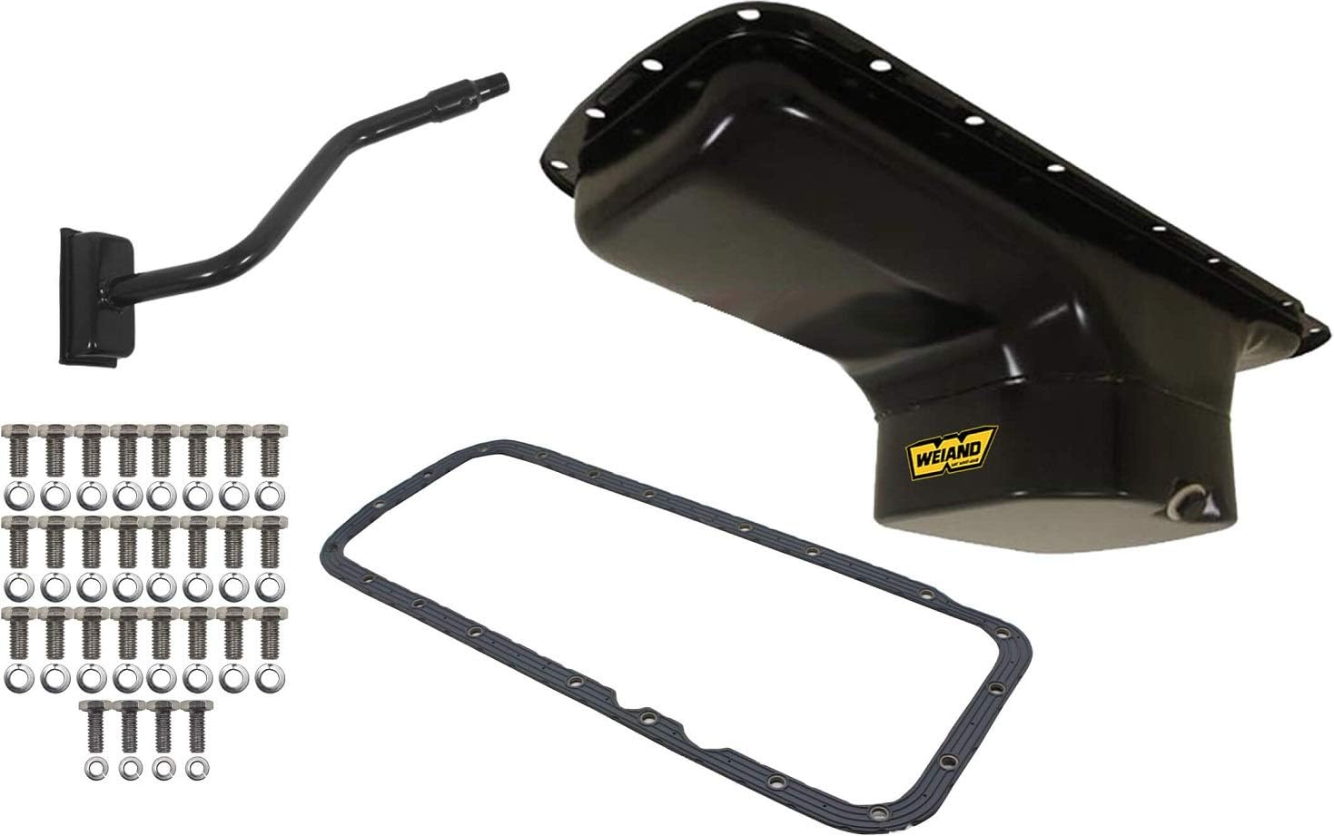 NEW WEIAND DRAG RACING OIL PAN KIT,7 QUARTS,BLACK