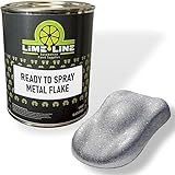 LiME LiNE Metal Flake Basecoat - No Reducer Needed, Ready-to-Spray (1 Pint)