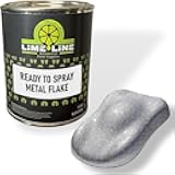 LiME LiNE Silver Metal Flake Basecoat - No Reducer Needed, Ready-to-Spray (1 Pint)