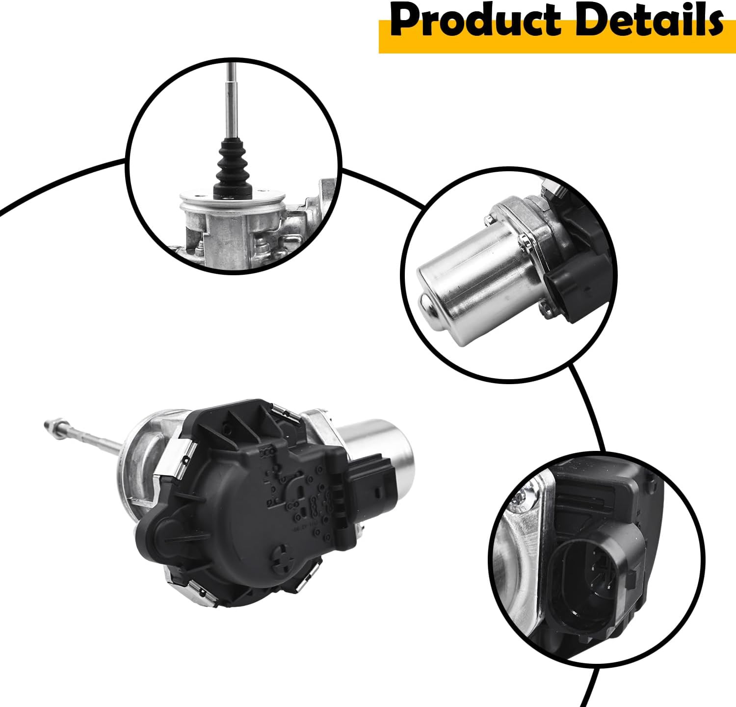 06L145612K Turbo Electronic Actuator Compatible with Audi A4 A5 A6 A7 A8 Q5 2.0T EA888 Gen 3 Engine, 06L145612L, 06L145722L, 06L145702Q Replacement