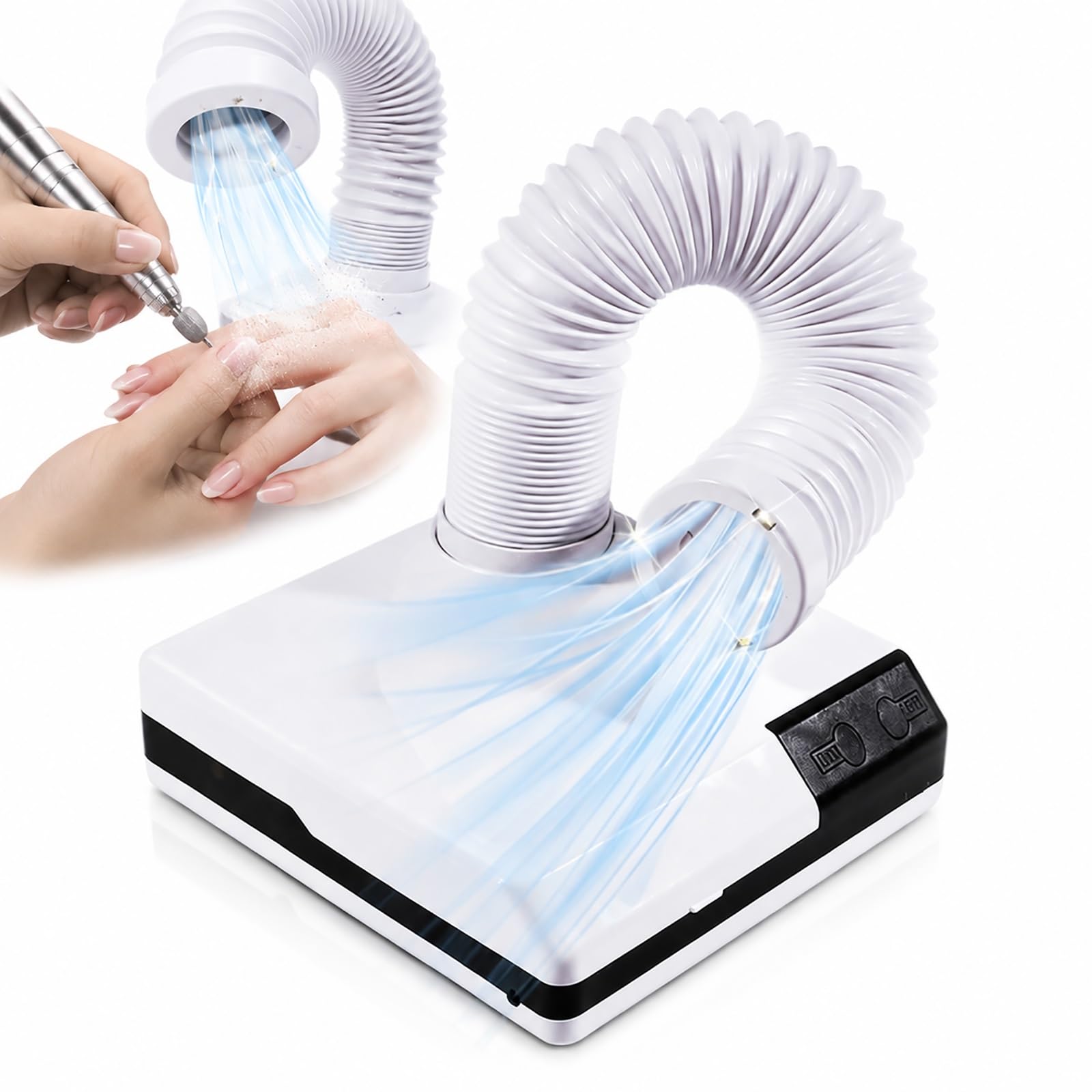 Odkurzacz stołowy dentystyczny | Mocny odpylacz do laptopa o mocy 60W, odpylacz do stołu warsztatowego do polerowania zębów do laboratorium dentystycznego