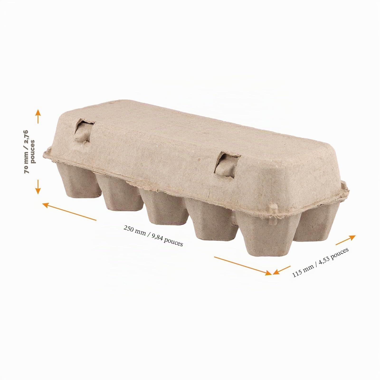 Lot de 25 boîtes à œufs en carton pour 10 œufs et œufs de Pâques
