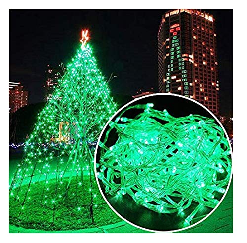 Image of LED String Light 12 Meter with 40 Green LED Bulbs | Copper Wire Fairy Lights for Diwali Decoration, Room Decor, Balcony Decoration, Indoor Outdoor Home Decorative Lighting