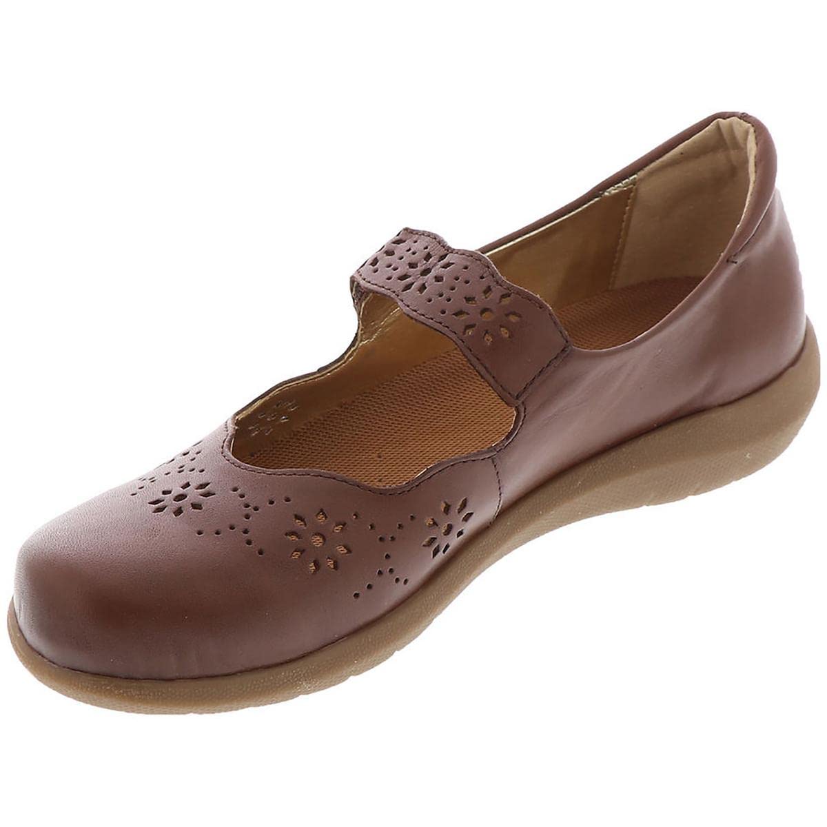 David TateWomens BEV Padded Insole Leather Mary Janes