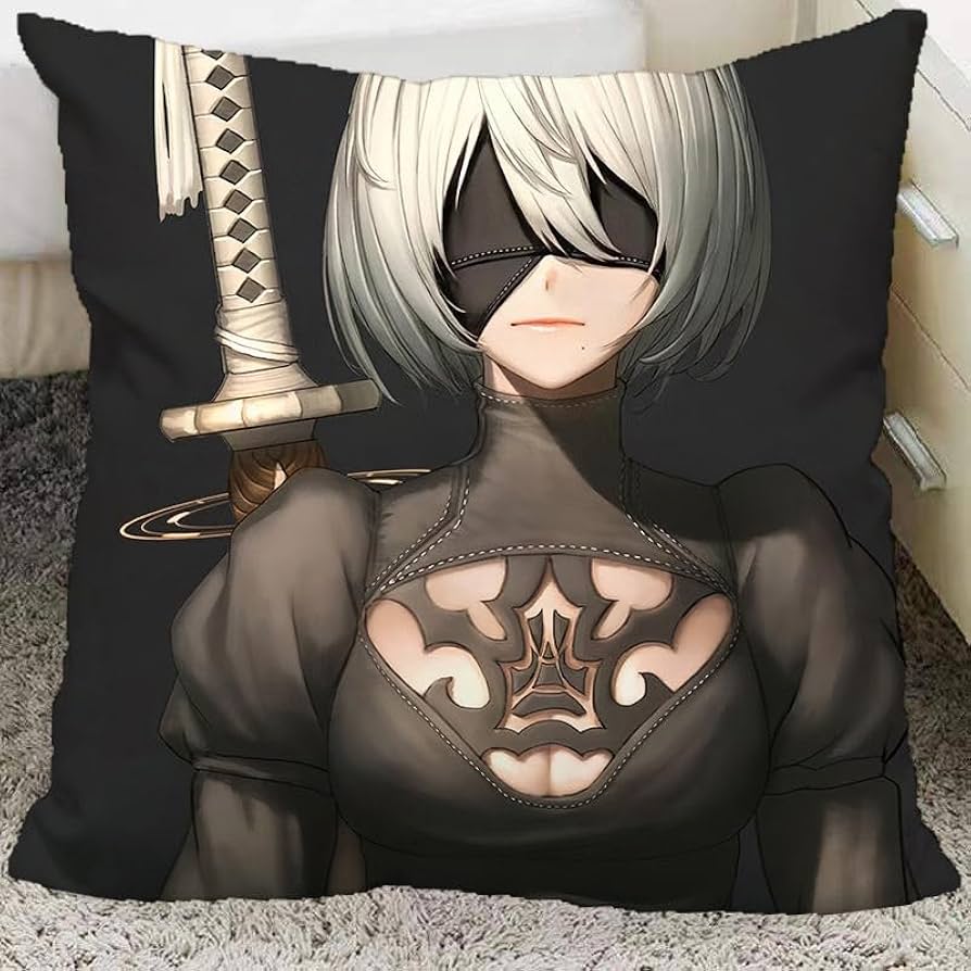 ニーアオートマタ 2B ロフト ポップアップストア 限定 クッション 希少品 アニメ『ニーア オートマタ』2B＆9Sがリラックスしている姿の