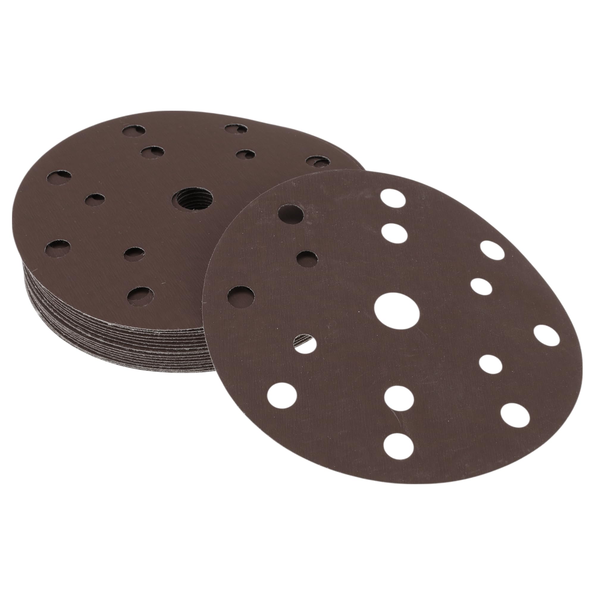 Hihaha Sandpaper Hook & Loop Sanding Sheets 150x150mm Red 2000 Grit Round Efficient Grinding and Polishing Automobile Manufacturing and Repair Woodworking