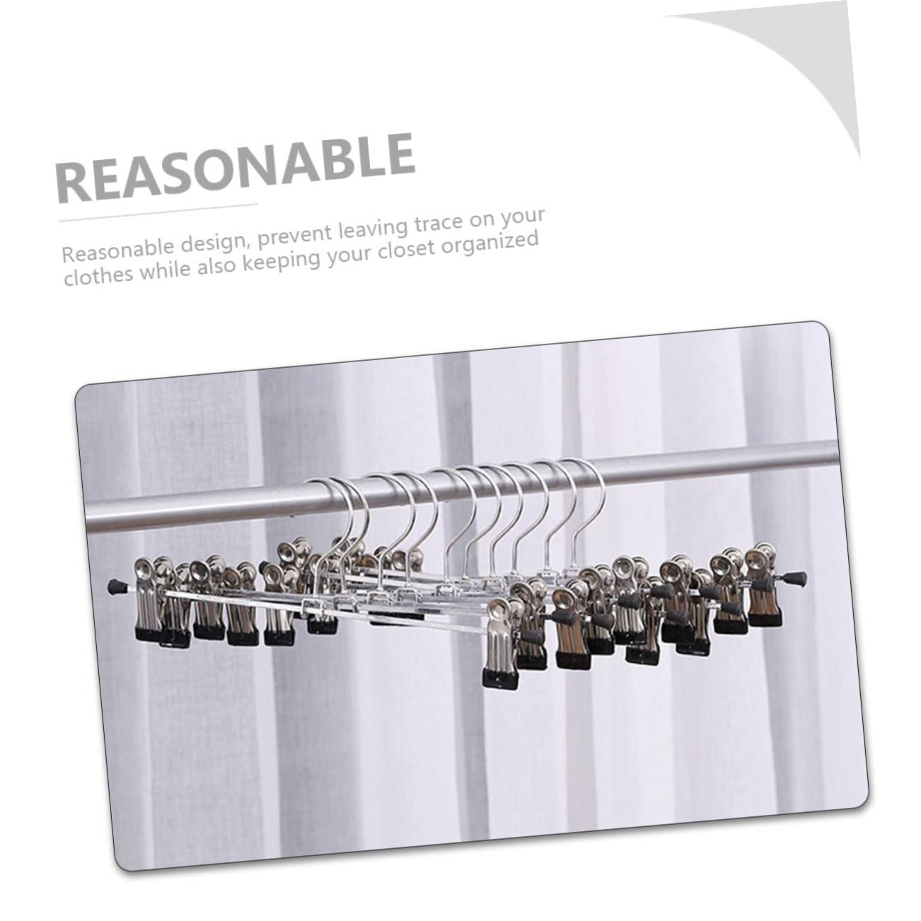 Perchas de ropa que ahorran espacio, perchas, 40 piezas de perchero de metal para pantalones, perchas de metal para pantalones con pinzas, perchas con pinzas para pantalones, perchas para ropa suelta,