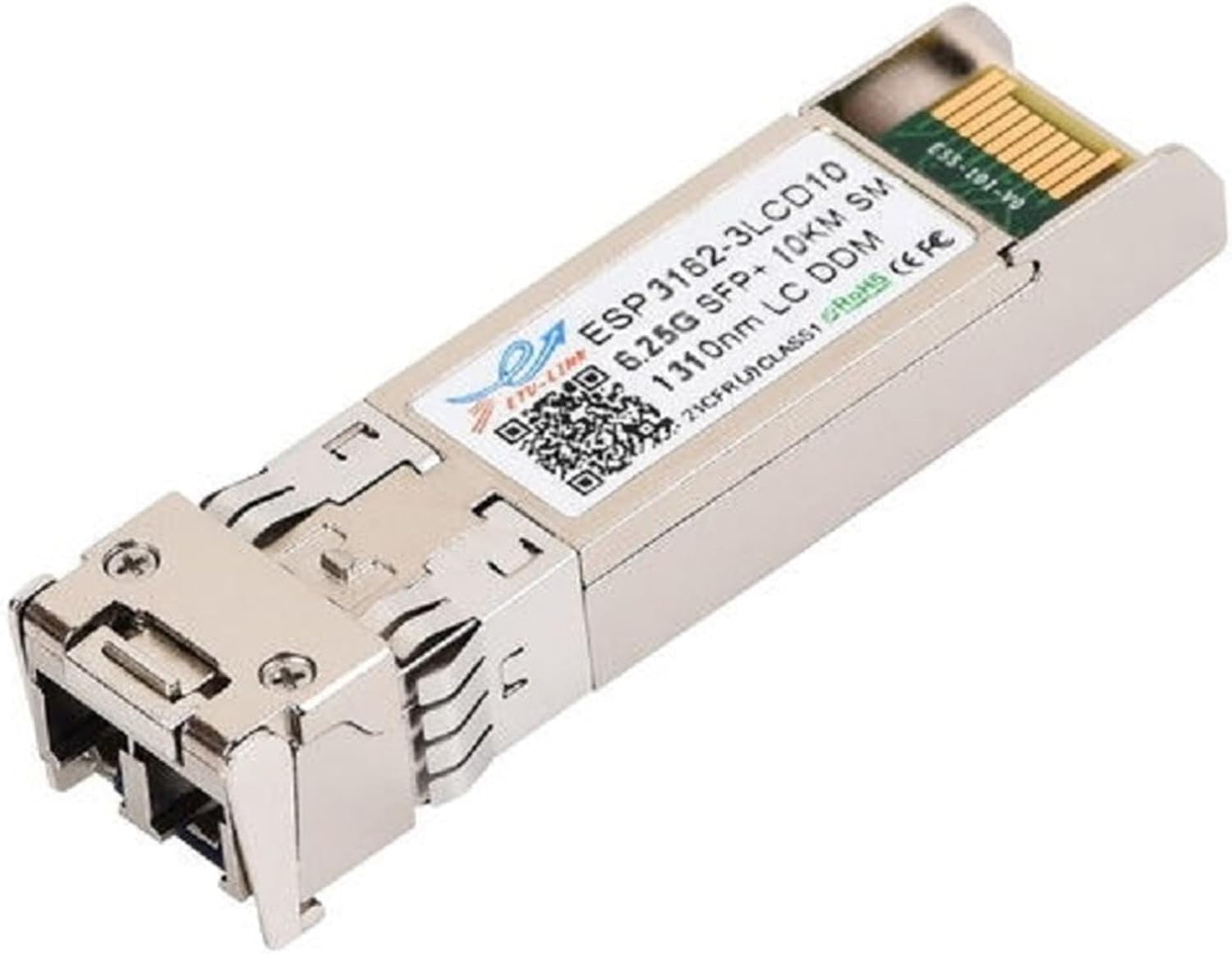 Compatible with Fiber Optic Module 6.144G SFP+ 10G Single Mode Dual Fiber 15km LC