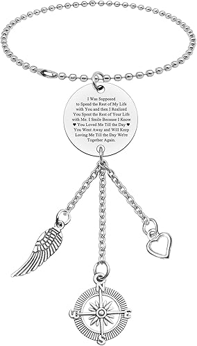 Regalos de memoria para la pérdida de marido, esposa, adorno colgante de automóvil para amigos, familia, regalo de condolencias por pérdida de