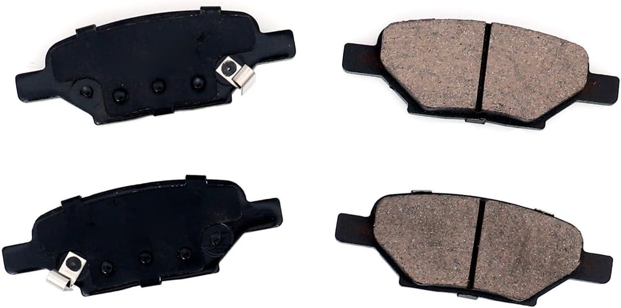 HICKS Rear Brake Pad Set D1033 Compatible with 2008-2012 Chevy Malibu, 2005-2010 Pontiac G6, 2007-2009 Saturn Aura, 2008-2010 Chevy HHR (2.0L Only)