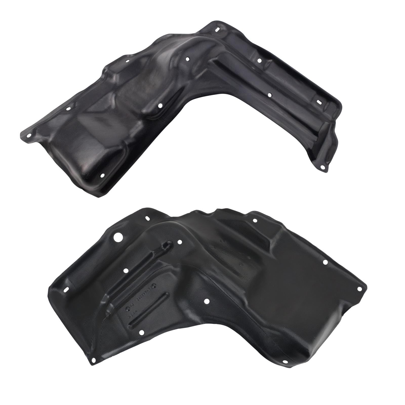 TRQ Front Driver &amp; Passenger Side Lower Engine Splash Shield Compatible with 2003-2008 Toyota Corolla Matrix TO1228156 TO1228157