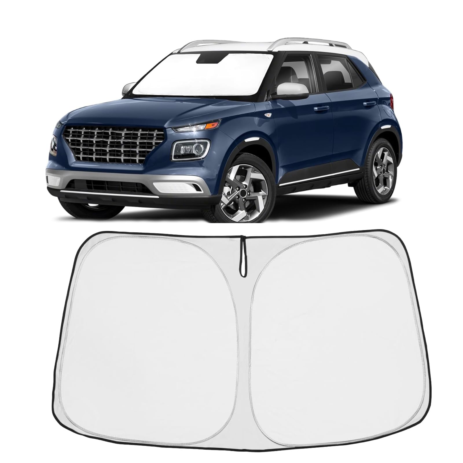 Proadsy Custom Fit Car Windshield Sun Shade for 2020-2026 Hyundai Venue