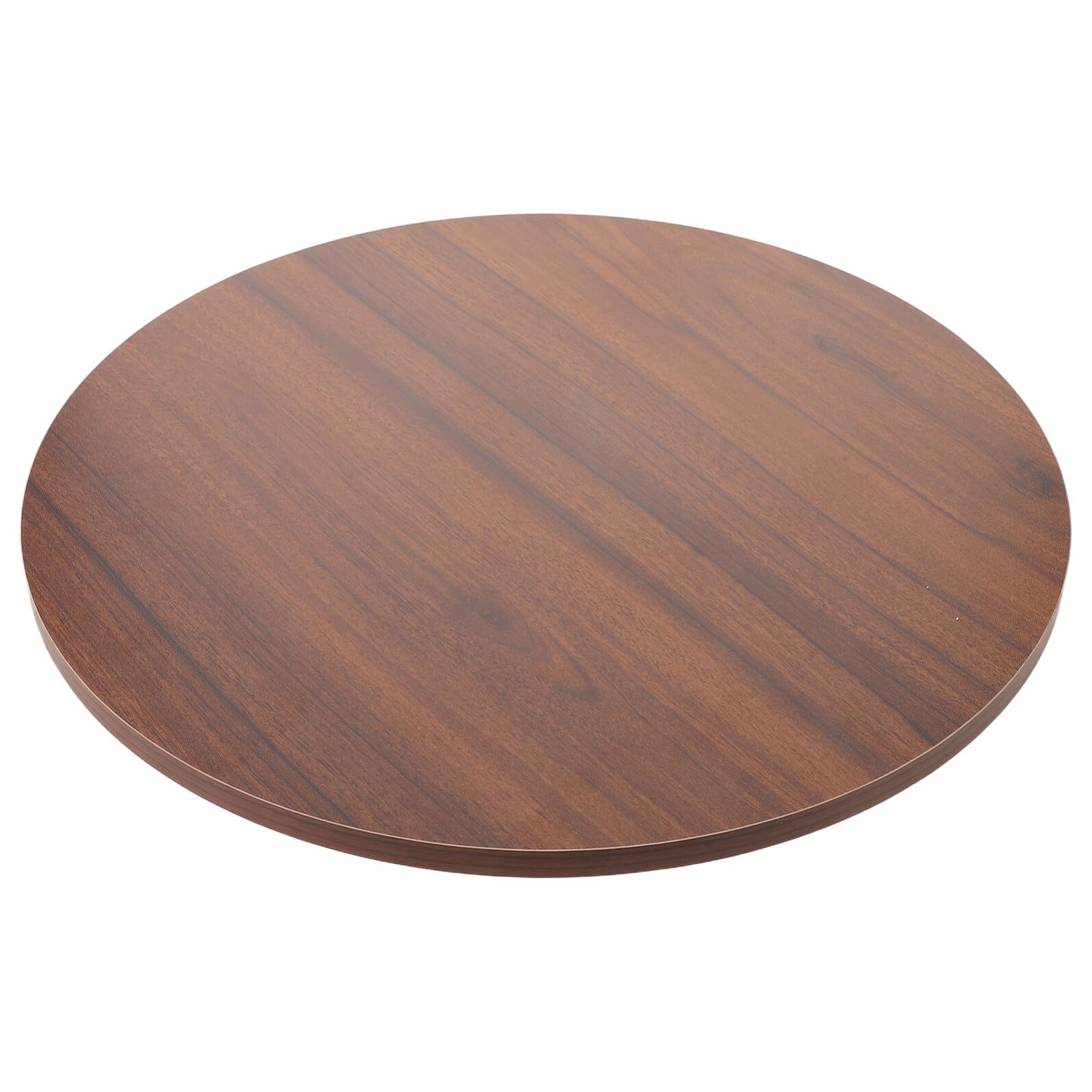 Plateau de table rond noyer pour table basse de salon et coin thé cosy