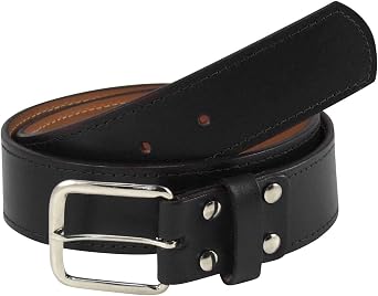 TCK Leather Baseball Belt 1.5" Wide Softball Belt For Adult Men & Youth