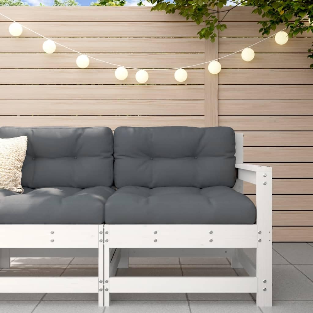 Chaise de jardin en pin massif avec coussins Homgoday