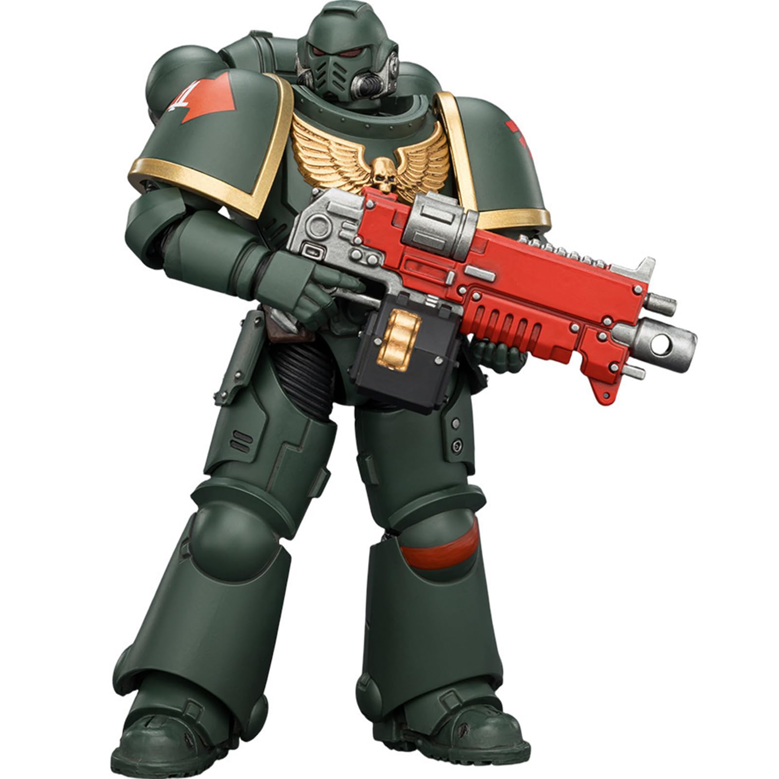 JOYTOY Warhammer 40k Dark Angels Intercessor with Bolt Rifle, Bolt Pistol and Chainsword 1/18 Action Figure Collect And Display Model