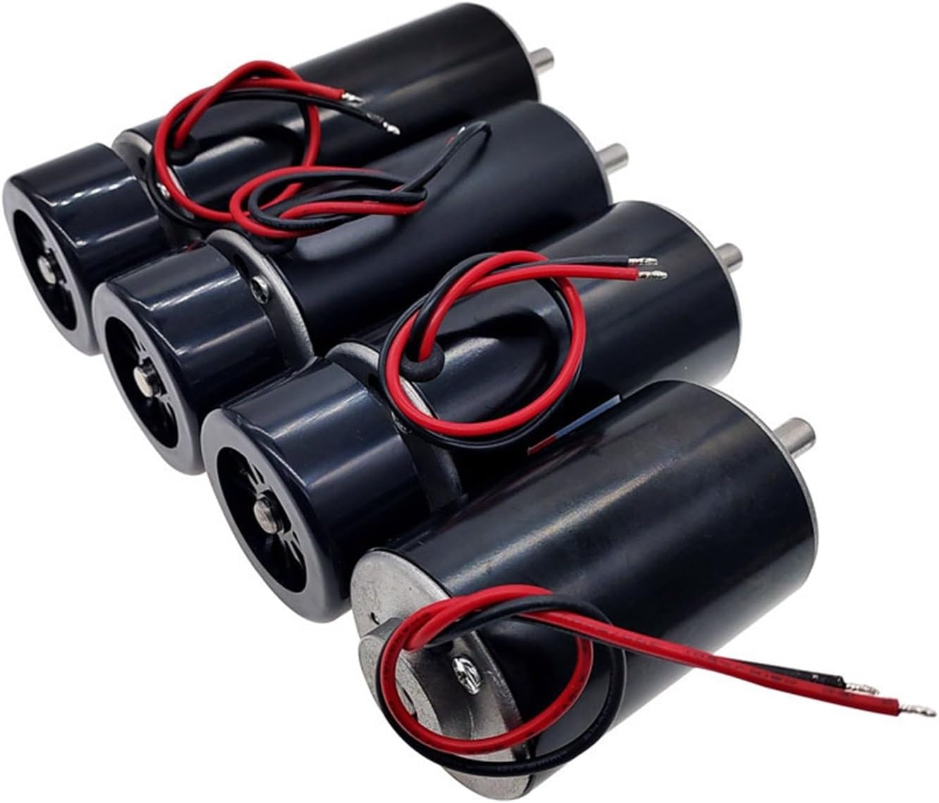 Machine Tool Spindle Motor DC 12-48v 200W/300W/400W/500W/800W DC Spindle Motor with Brush air Cooling CNC Engraving Machine (Color : 48V 300W)