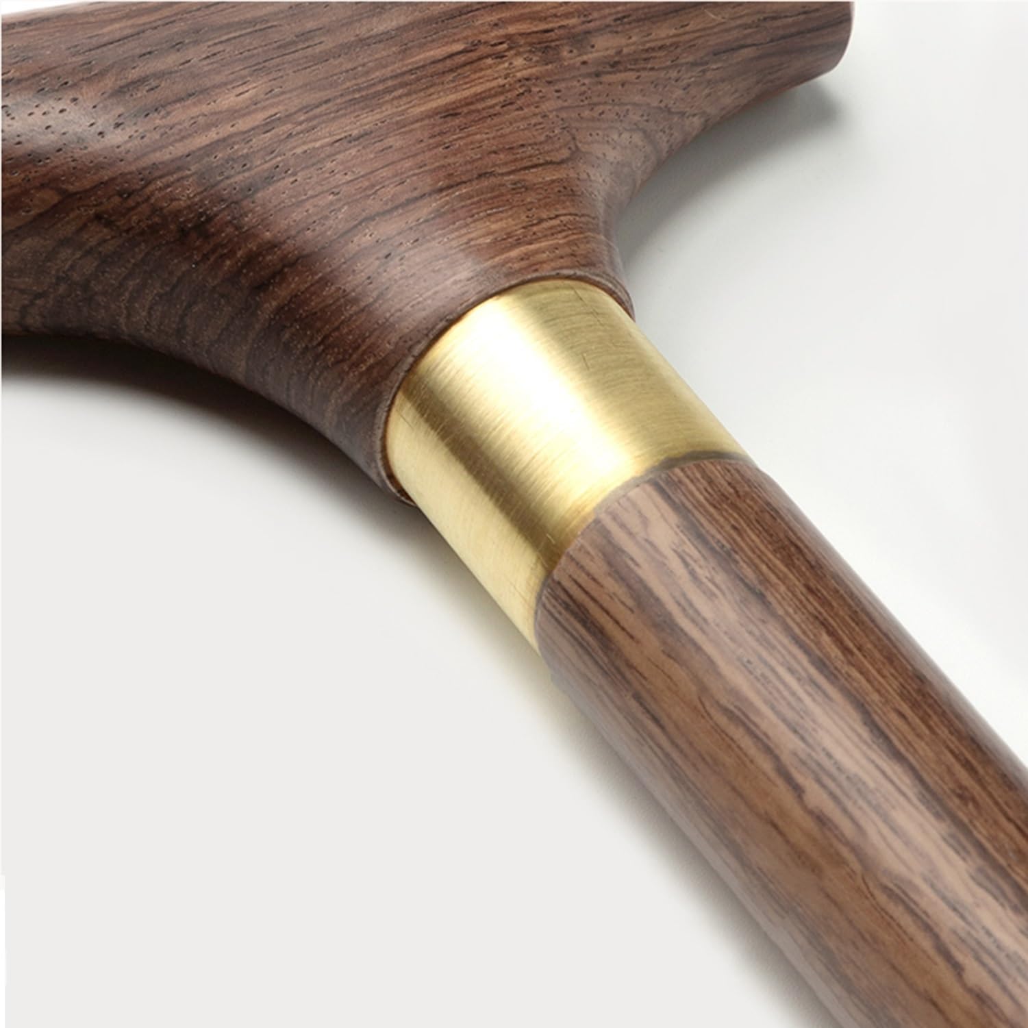 Drewniana laska, Drewniana laska dla seniorów, brązowa, 77-93 cm(87cm/34.5in)