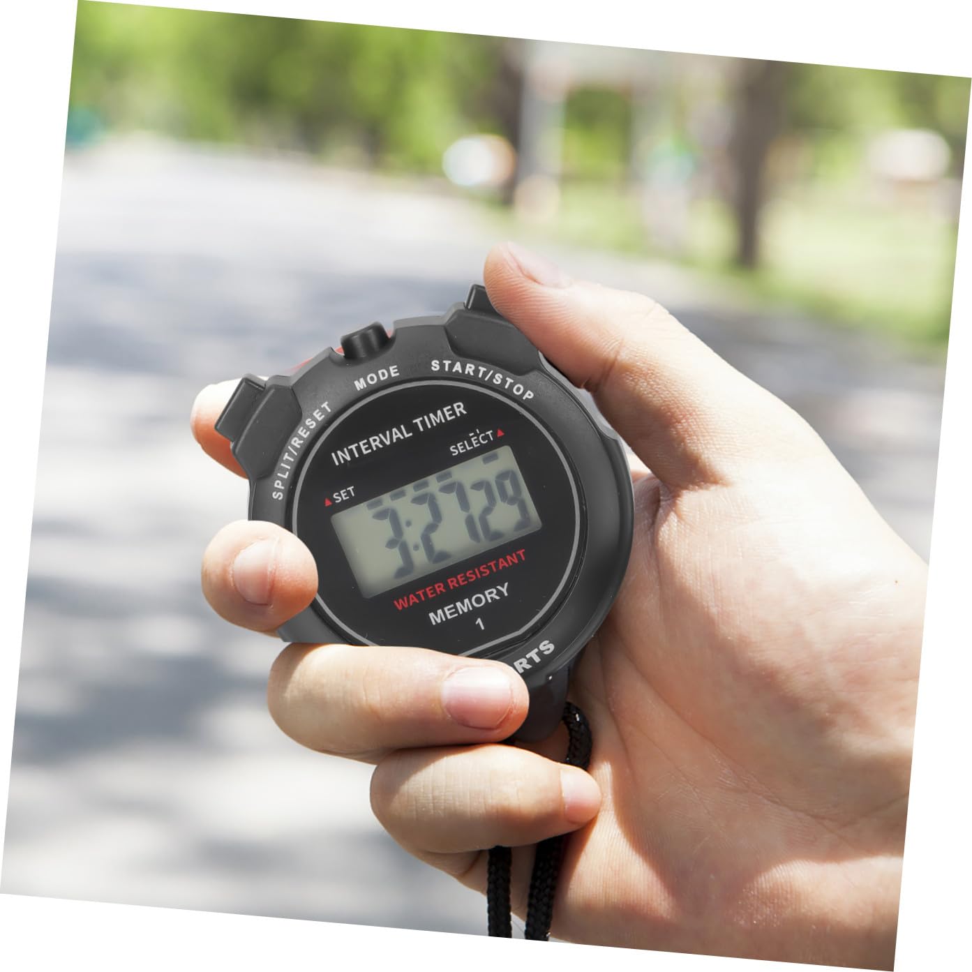 5 Pezzi Cronometro Elettronico per Sportivi Timer LCD Professionale per Corsa e Allenamento con Inclusa