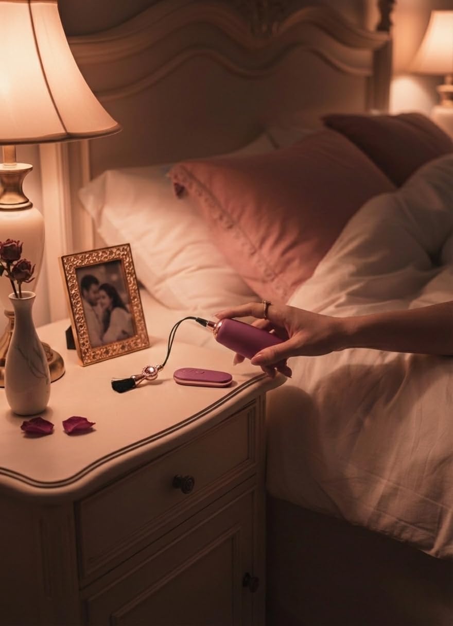 Le Rubis – Œuf Vibrant Femme à Distance | Vibro Télécommande | 12 Modes & Fonction Chauffante | Silicone Médical Étanche | Unlimited Pleasure Secret