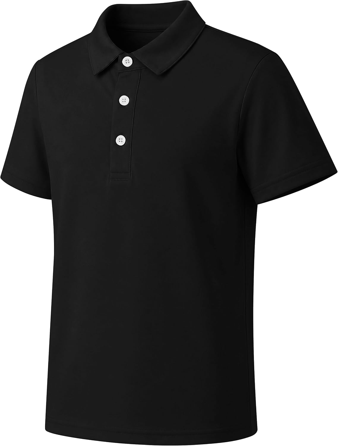 Boys' Performance Polo Shirts, Short Sleeve Golf Collared School Uniform Shirt for 2T-14 Years Toddler Kids Youth