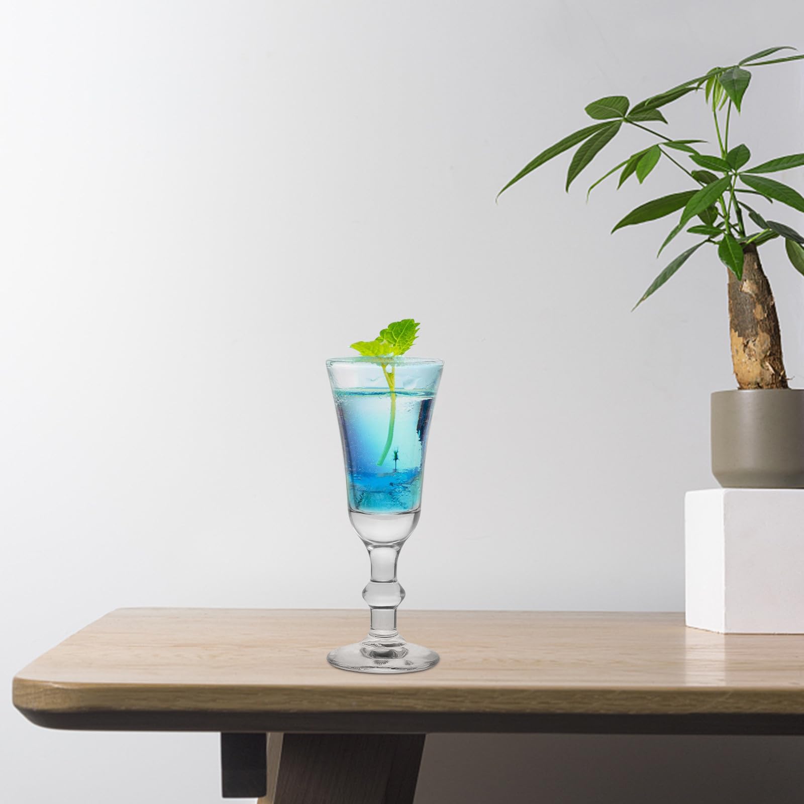 Toyvian 6 Copas de Champán de Cristal Transparente 190 Ml, Vasos de Licor y Cóctel para Fiestas y Banquetes, Copa de Bar Elegante y Resistente para Uso Doméstico y Profesional