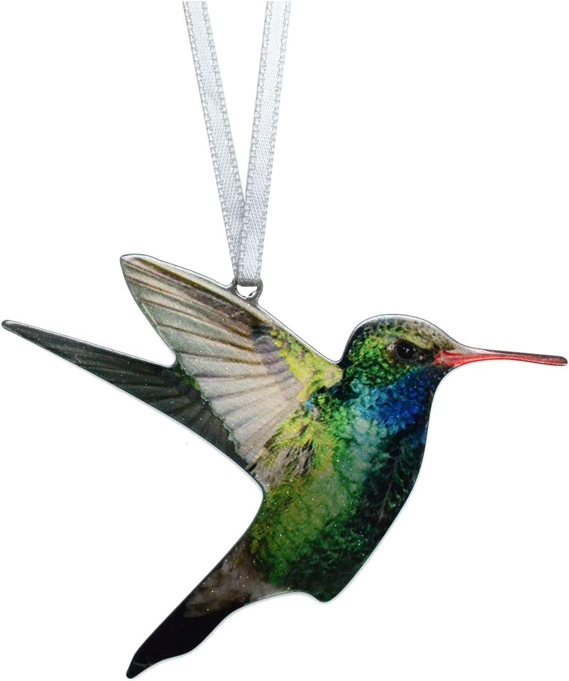 Hummingbird Ornament, Colorful, Flat, Made in The USA by d'ears #8319
