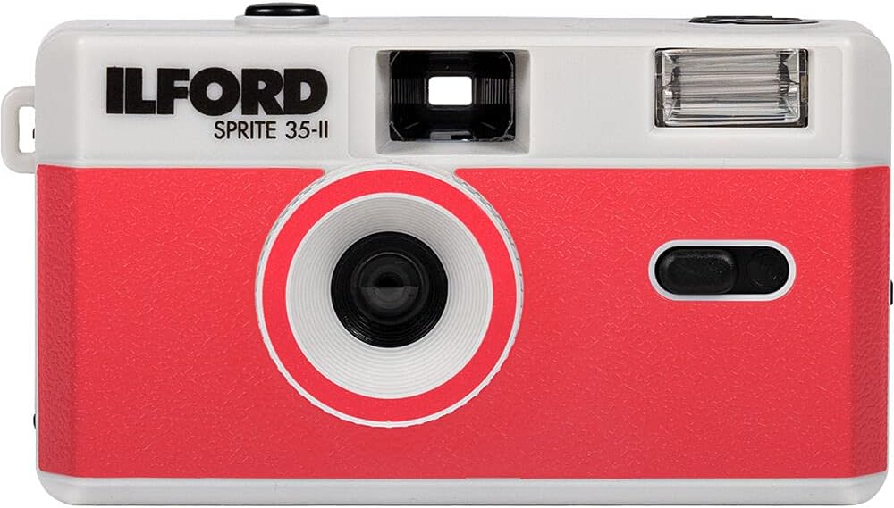 2005169 ILFORD SPRITE-35 II Camera Silver & RED
