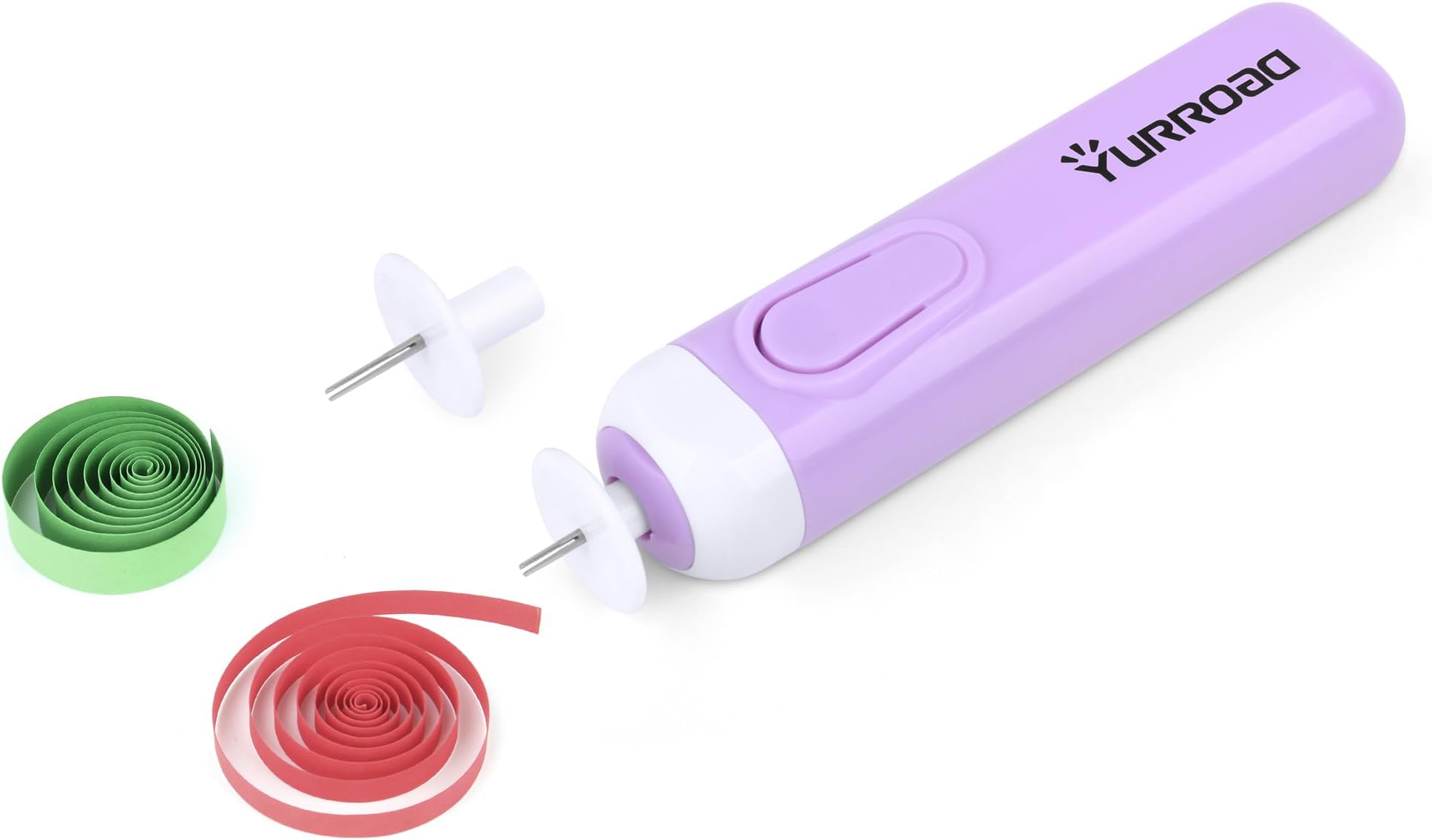 2 in 1 Quilling Tool Electric Quilling Pen Automatic Slotted Quilling Tools for Quilling Paper Strips 1.5mm to 10mm