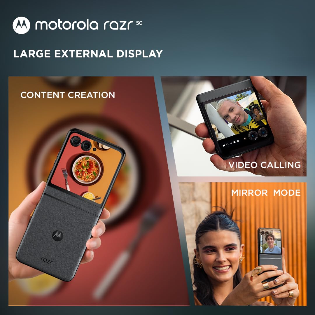 Motorola razr 50 (Koala Grey, 8GB RAM, 256GB Storage) | 3.6