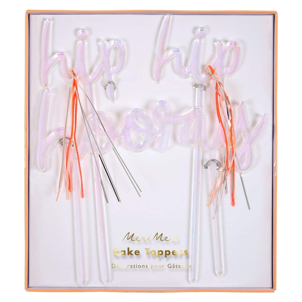 Hip Hip Hooray Cake Toppers