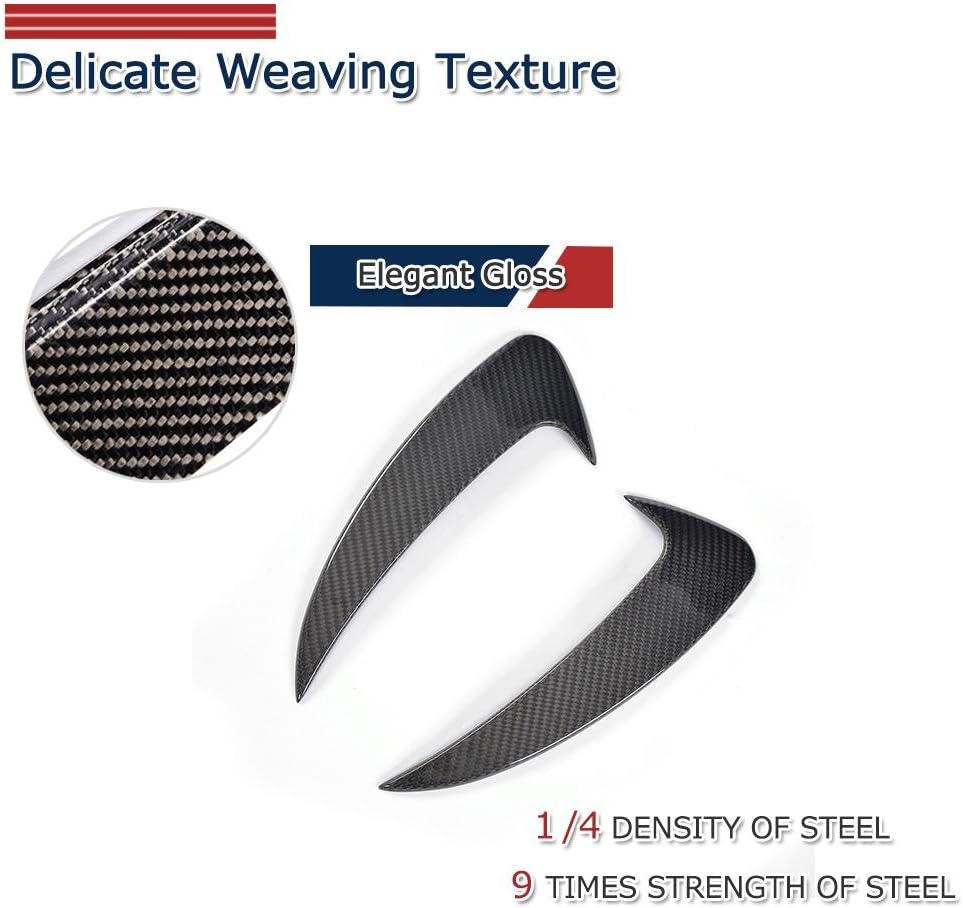 fits for Mercedes Benz E-Class C238 E200 E400 E500 Coupe 2017-2018 Carbon Fiber Rear Bumper Fender Vents 2PCS