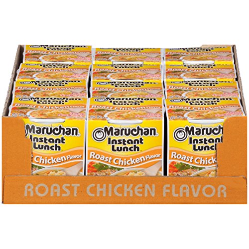 Image of Maruchan Instant Lunch Ramen Noodles, Roast Chicken Flavor - Japanese-Style Instant Noodle Soup, Easy Meal Ready in 3 Minutes - 2.25 Oz., (Pack of 24)
