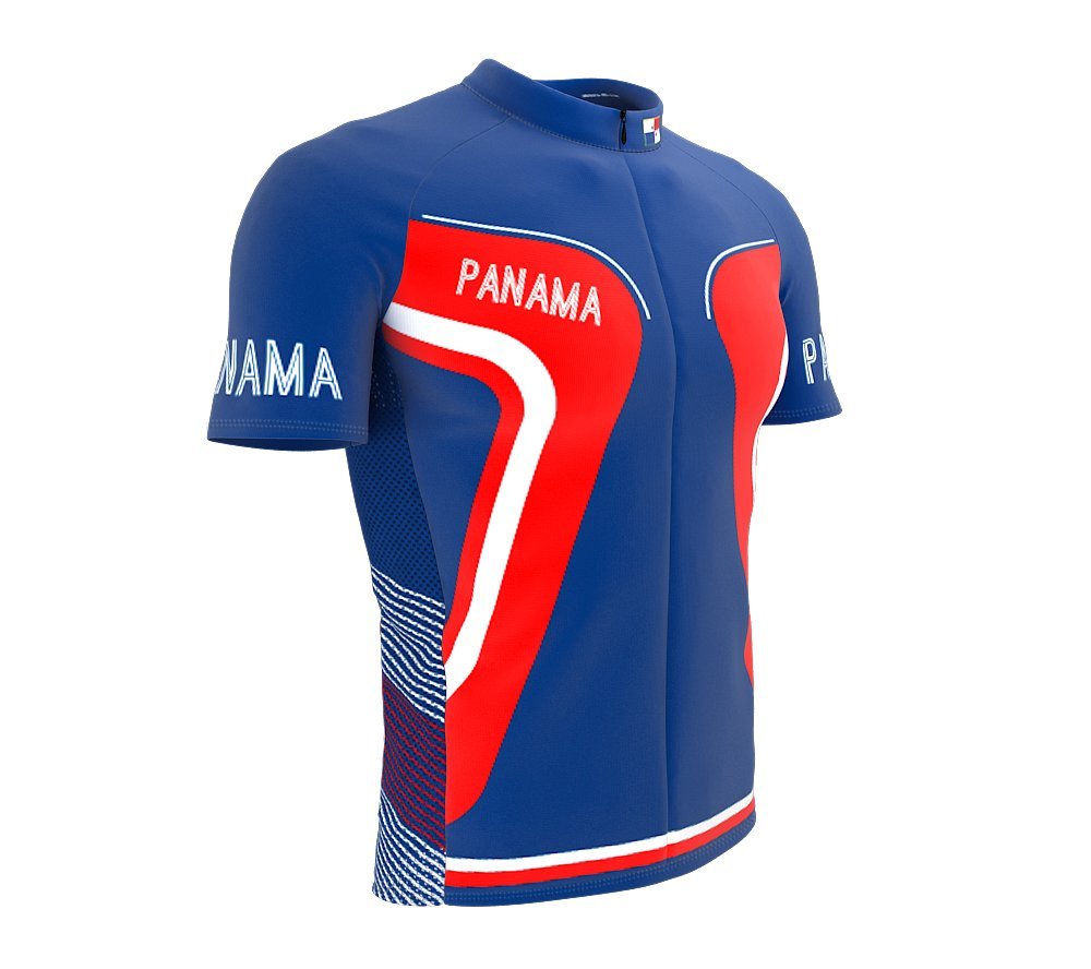 ScudoPro Panama Full Zipper Bike Short Sleeve Cycling Jersey for Men - Size 2XL Multicolored