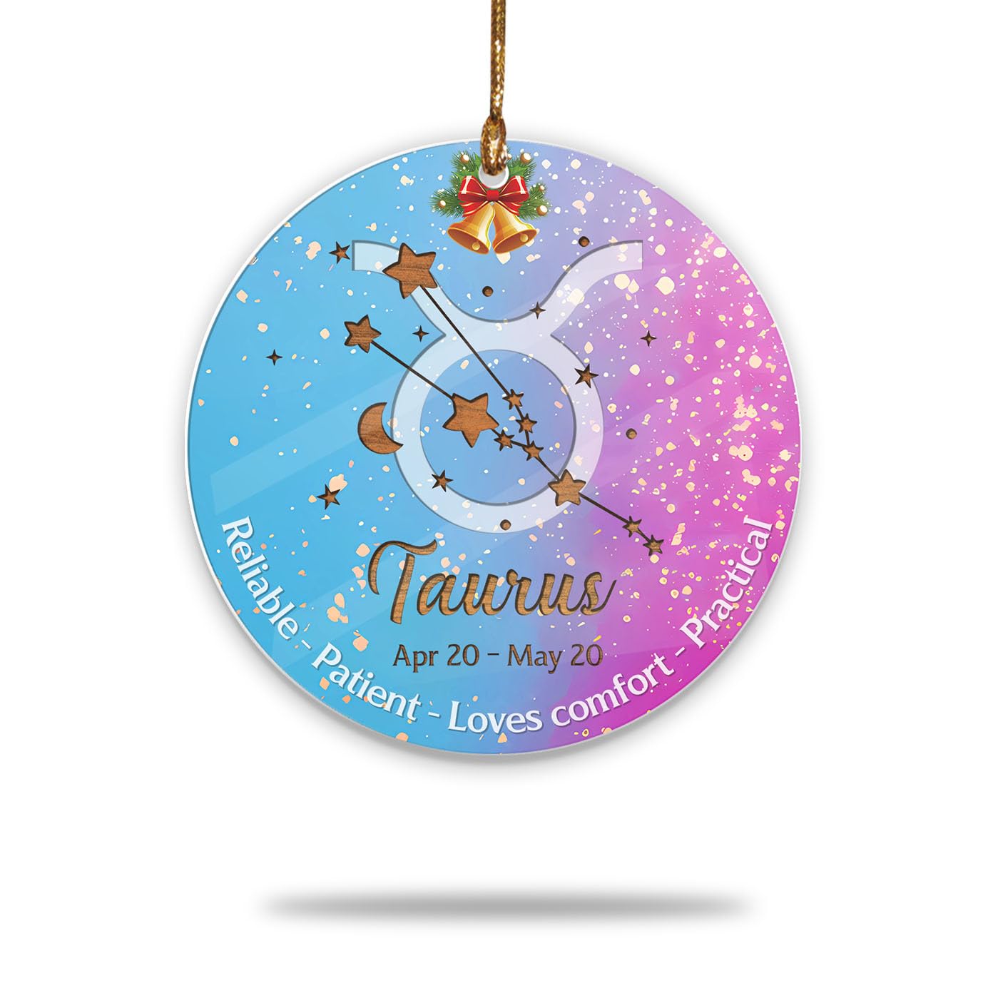 Ornements Taureau pour sapin de Noël 2025 Astro