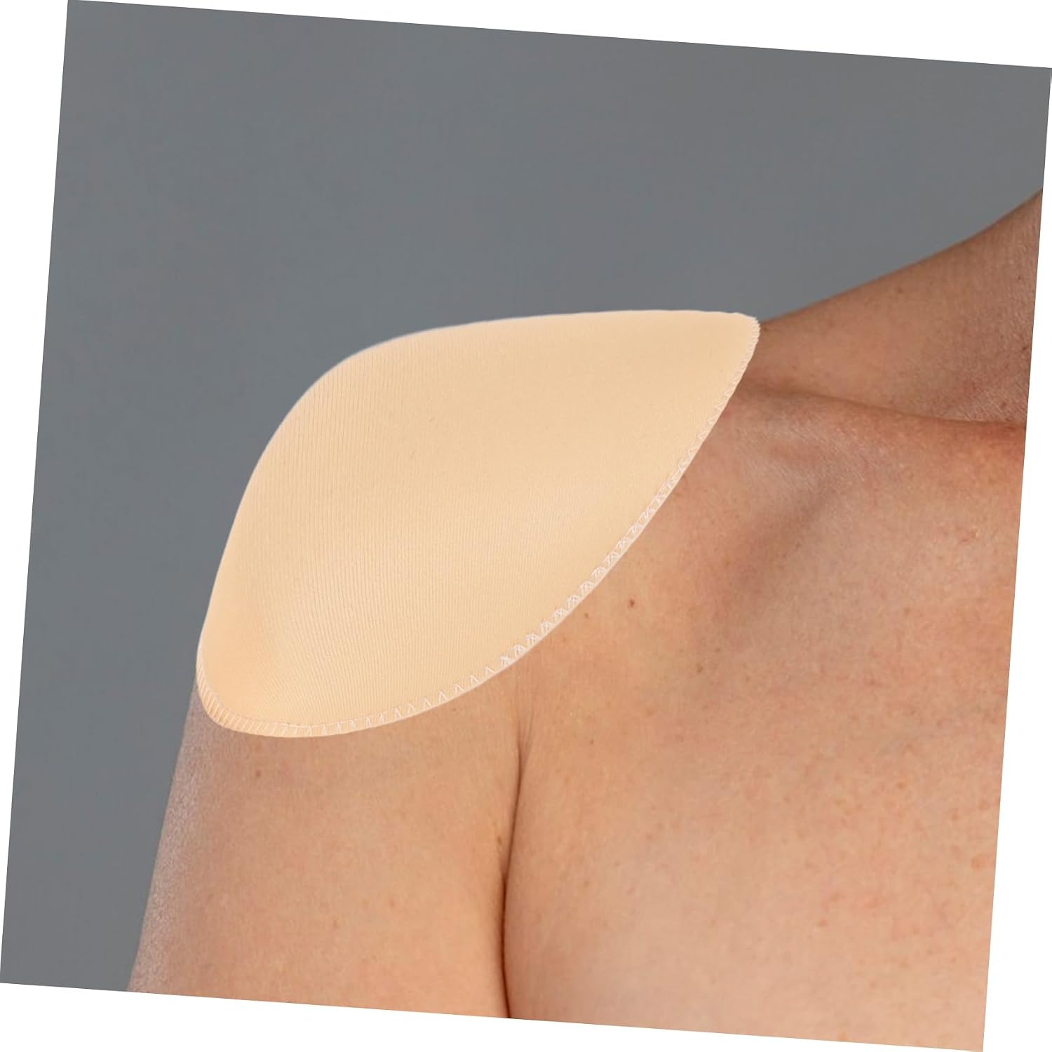 Ipetboom 2Pairs Beige Foam Shoulder Pads Self Adhesive Shoulder Cushion for Blazer and Coat Sewing Thick Versatile Clothing Accessories for Women