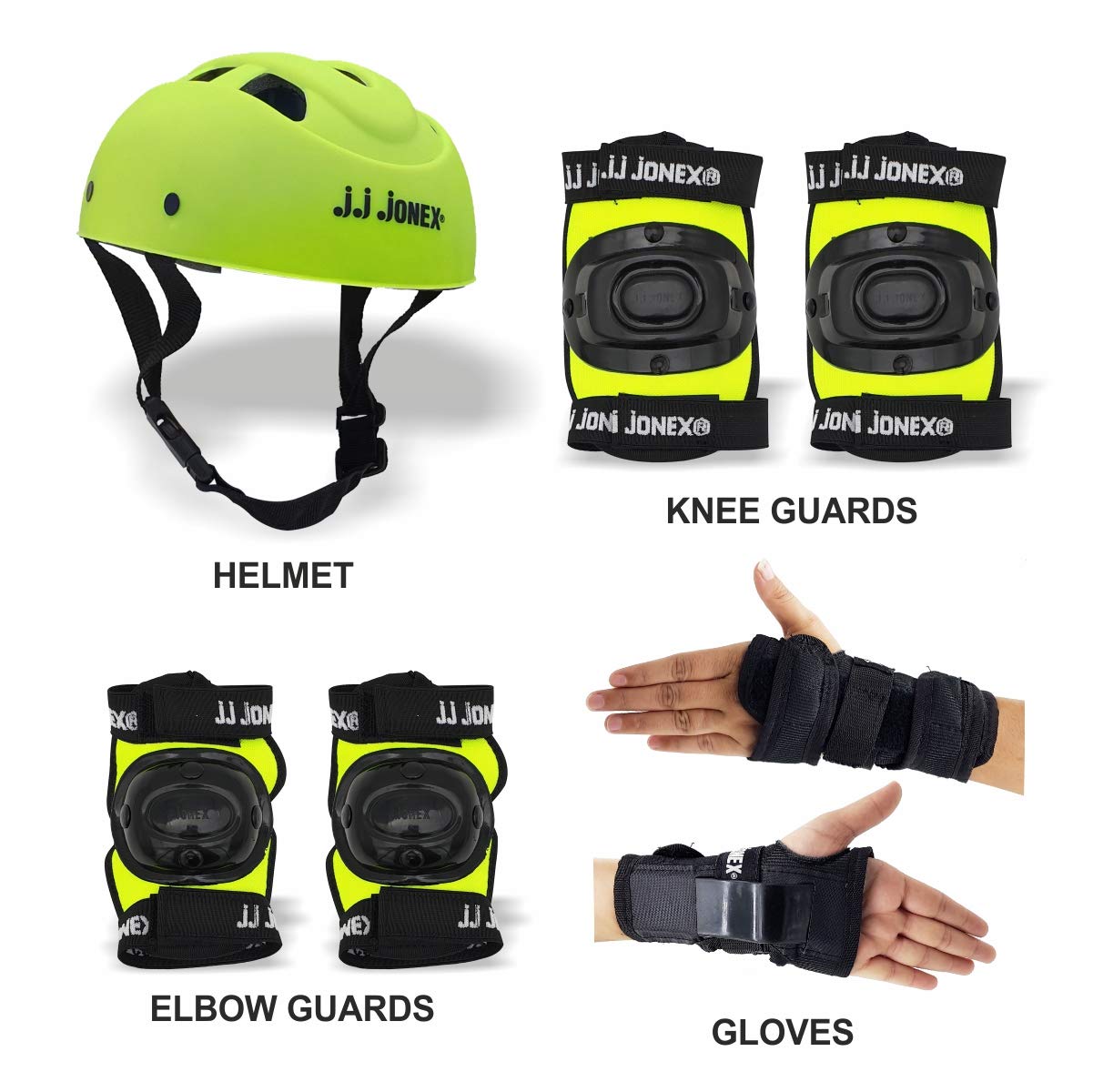 JJ JONEX Skating Guard, Protective Skating Guard Kit Skate, Cycling